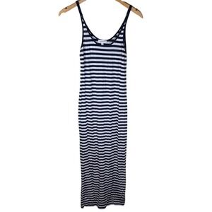 Aritzia Babaton Size Medium Tank Nautical Maxi‎ Striped Dress Travel Summer